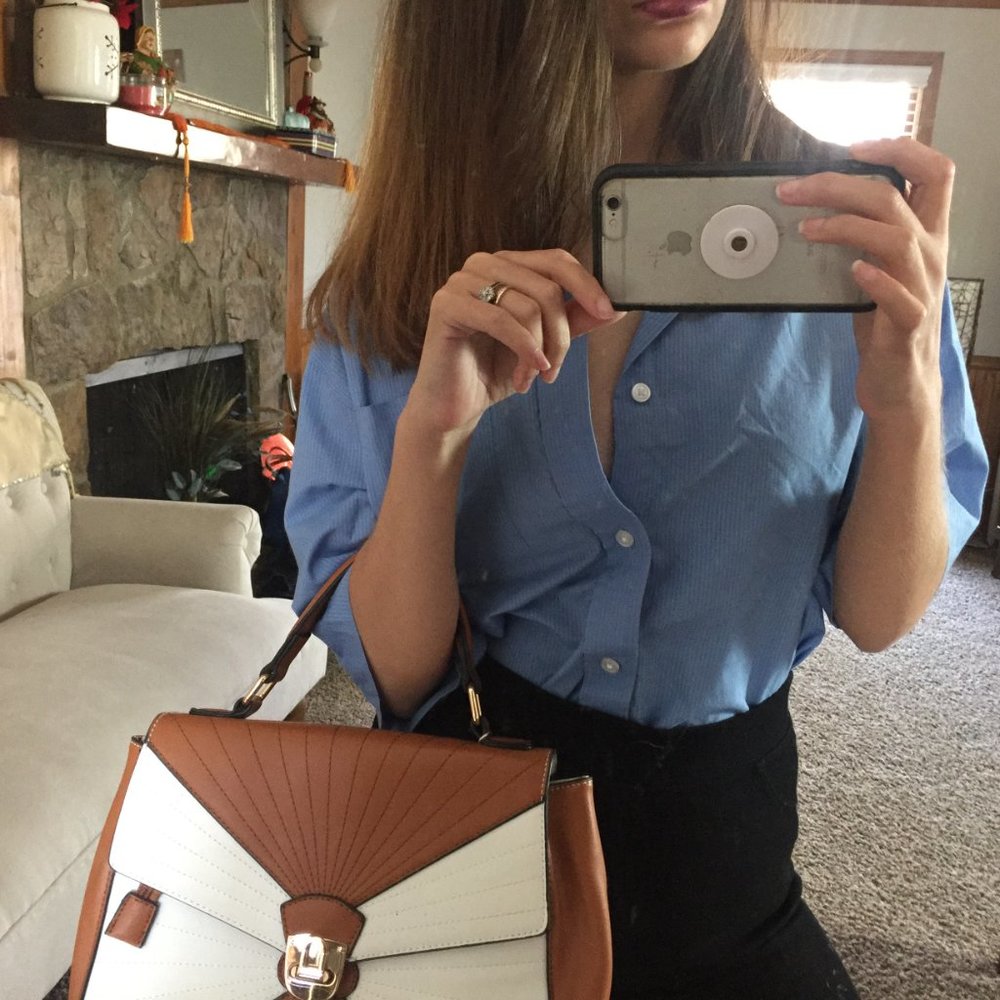 Men's Light Blue Button Down